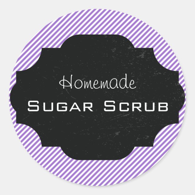 Étiquette à sucre fait maison (Devant)