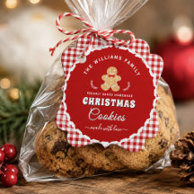 Étiquette à suspendre pour biscuits de Noël au gin
