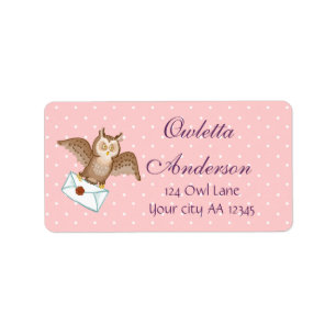 Étiquette Adresse de courrier de hibou