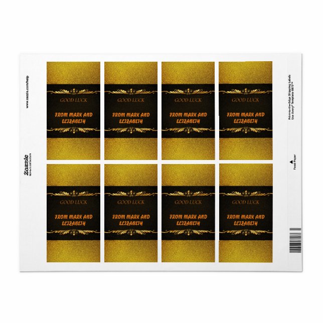 Étiquette Adresse de retour (Feuille entière)