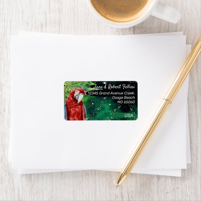 Étiquette Adresse de retour (En situation)