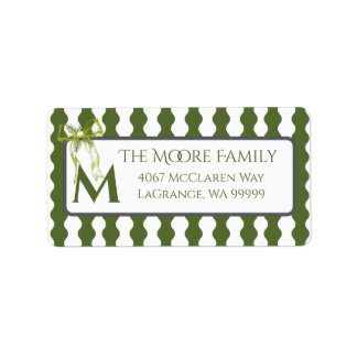 Étiquette Adresse de retour de cottage moderne personnalisée