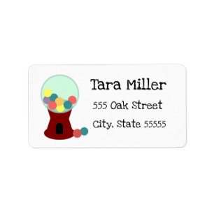 Étiquette Adresse de retour Gumball