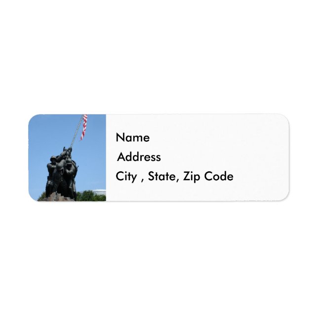 Étiquette Adresse de retour Iwo Jima (Devant)