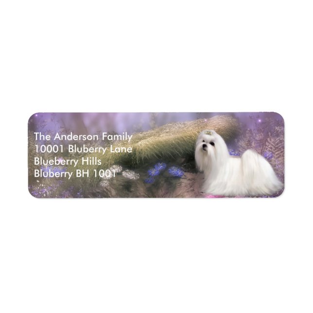 Étiquette Adresse de retour Maltais (Devant)