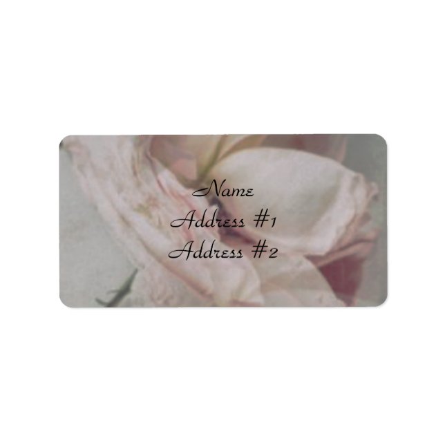 Étiquette Adresse du "Rose antique" (Devant)