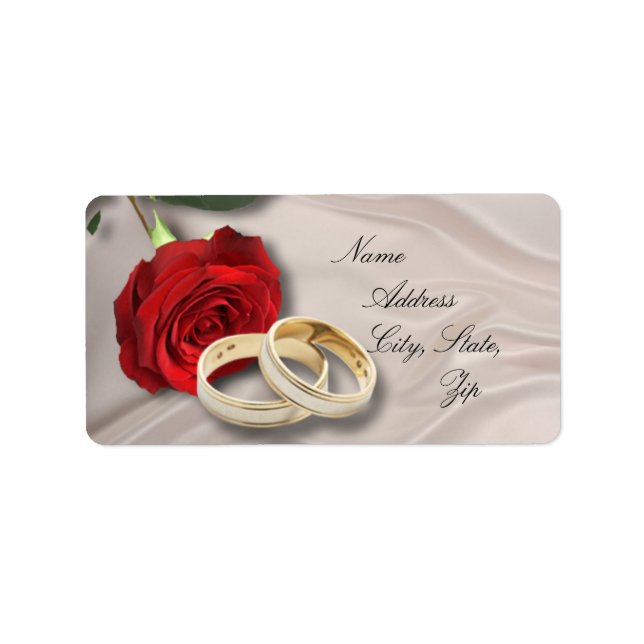 Étiquette Adresse mariage (Devant)
