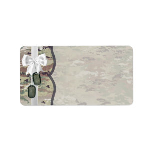 Étiquette Adresse postale de 1,25 po x 2,75 po Armée de terr