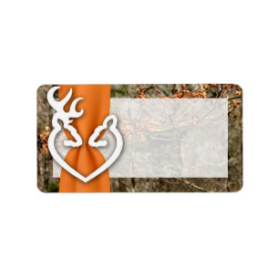 Étiquette Adresse postale de 1,25 po x 2,75 po Deer Couple D