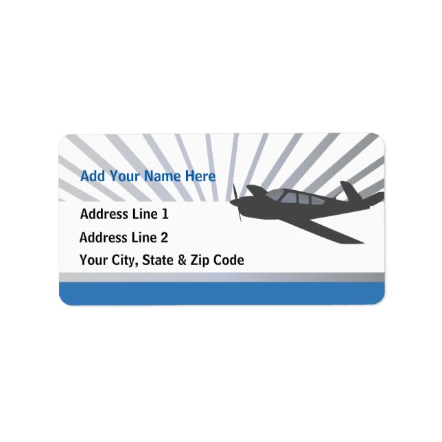 Étiquette Aéronefs Beechcraft (Devant)