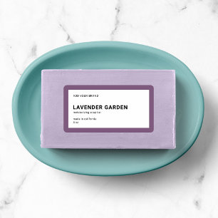 Étiquette Ajouter une marque moderne minimaliste produit cou