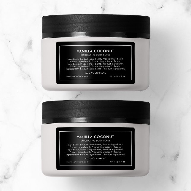 Étiquette Ajouter une marque Modifier couleur Ingrédients mo (Créateur téléchargé)