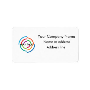 Étiquette Ajouter votre adresse personnalisée du logo person