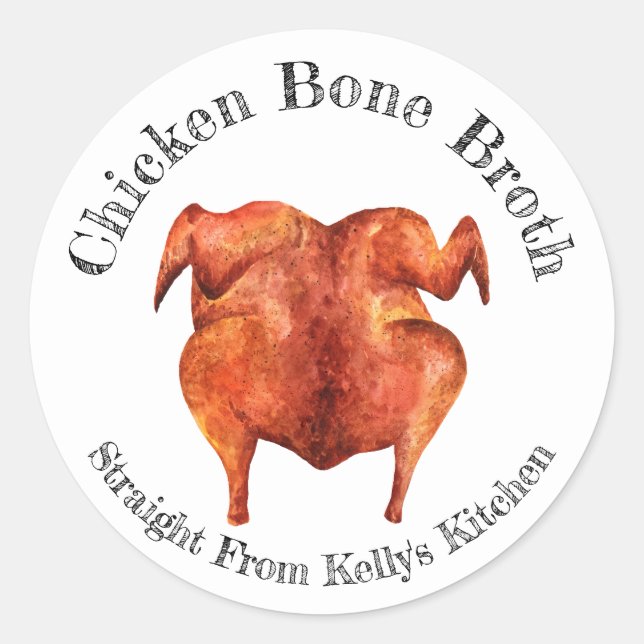 Étiquette alimentaire Bouillon de poulet Entrepris (Devant)