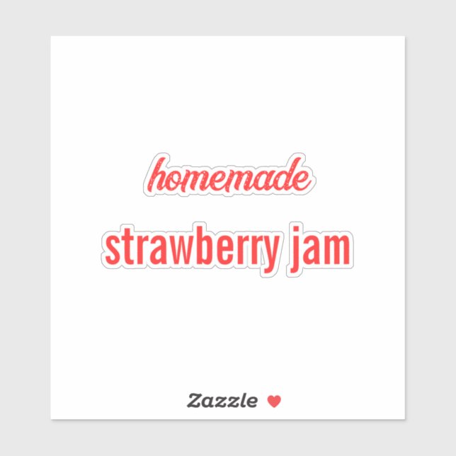 Étiquette alimentaire Canning Jar Sauce confiture  (Feuille)