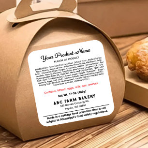 Étiquette alimentaire de chalet Mississippi