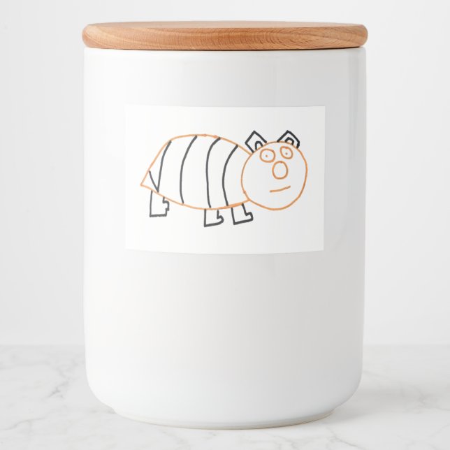 Étiquette alimentaire pour abeilles (Devant)