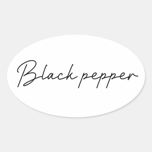Étiquette alimentaire Sticker poivre noir (Devant)