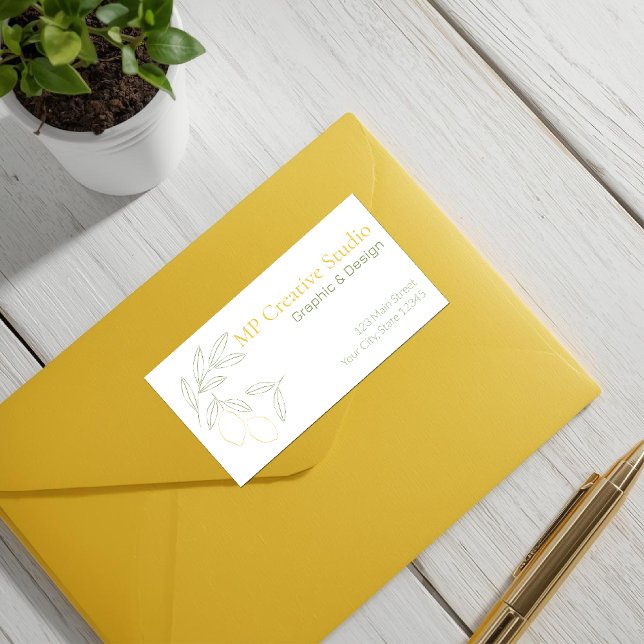 Étiquette Amalfi Lemon Chic (Créateur téléchargé)