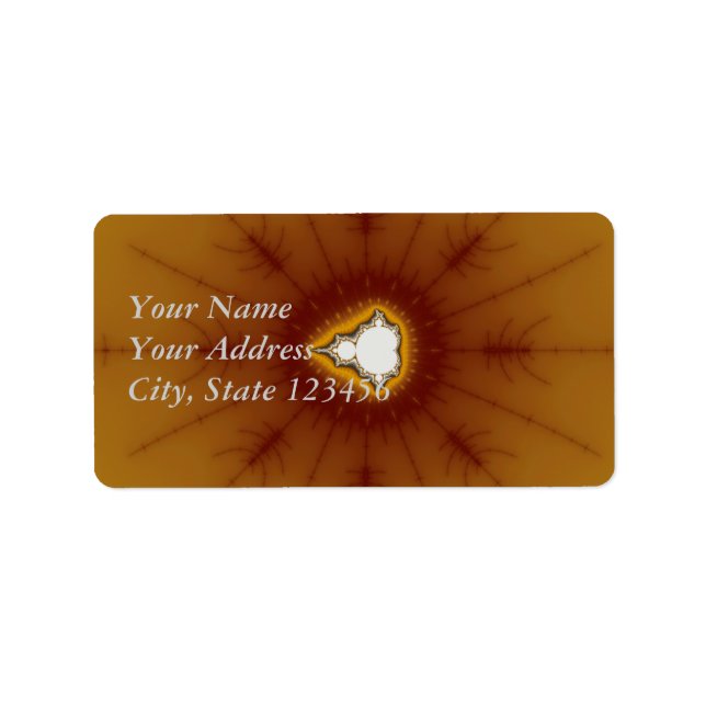 Étiquette Amérique native - Fractal (Devant)