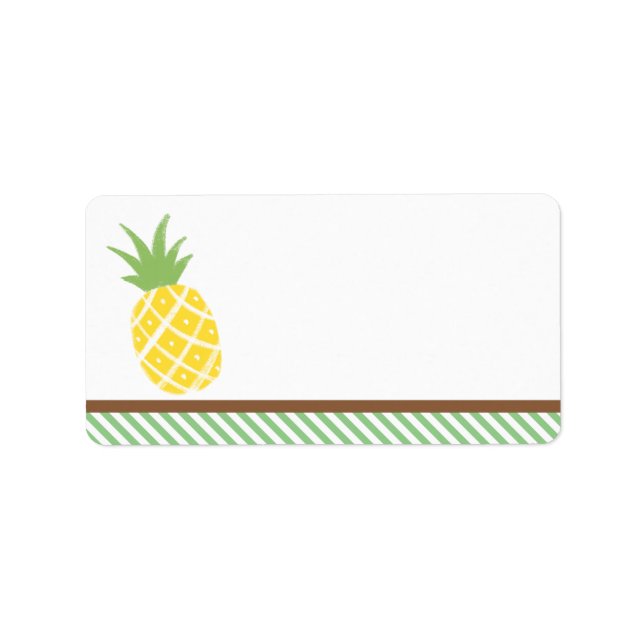 Étiquette Ananas Tropical Ananas (Devant)