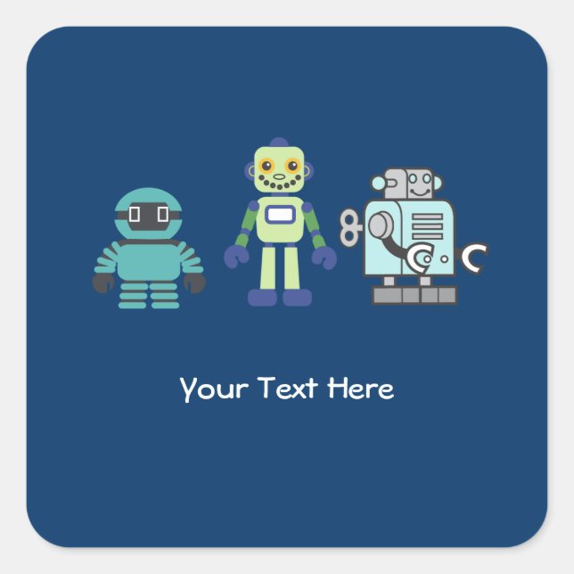 Étiquette Android & Robot Sticker (Devant)