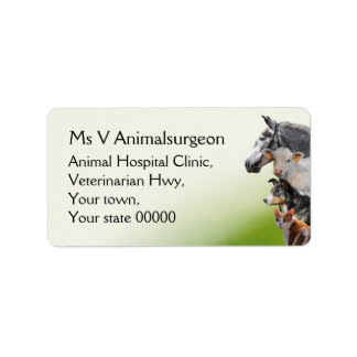 Étiquette Animaux vétérinaires