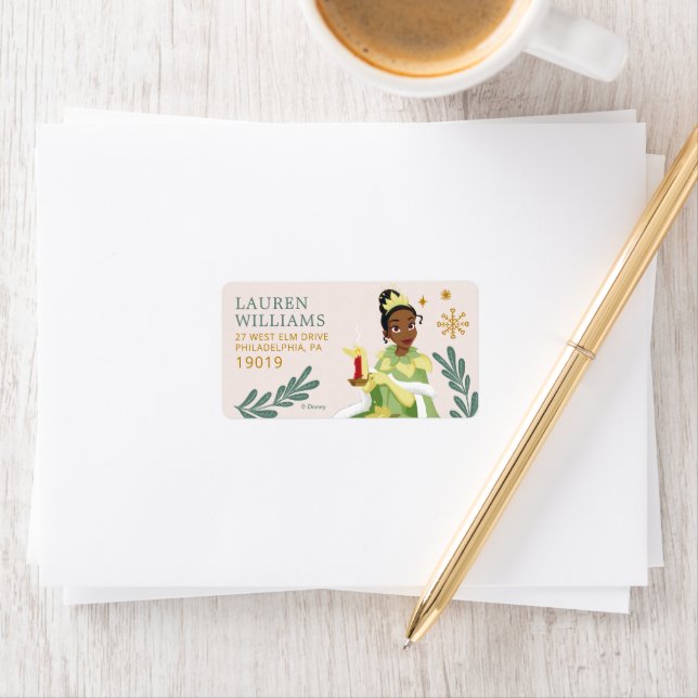 Étiquette Anniversaire de Disney Princess (En situation)