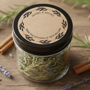 Étiquette antiques d'herbes et d'épices Autocollan