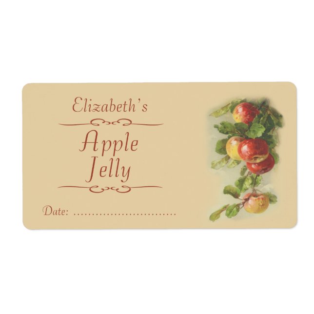 Étiquette Apple Canning (Devant)