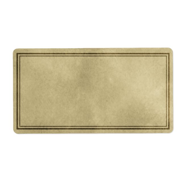 Étiquette appothécaire horizontal (Devant)