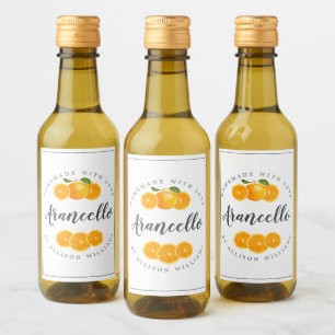 Étiquette Arancello sur mesure