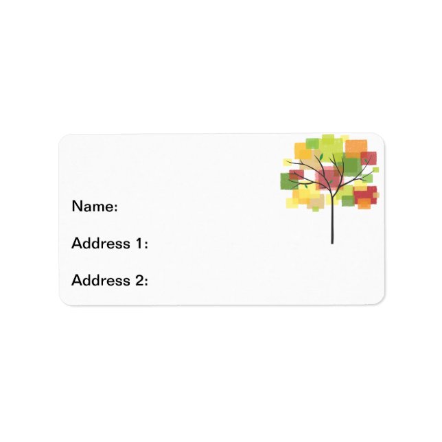 Étiquette Arborescence de réunion familiale (Devant)