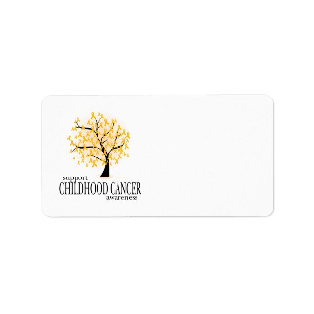 Étiquette Arbre de cancer de l'enfance (Devant)