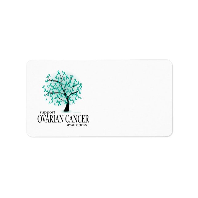 Étiquette Arbre de cancer de l'ovaire (Devant)