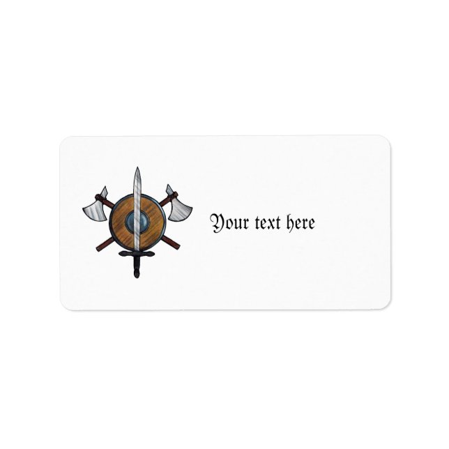 Étiquette Armoiries médiévales (Devant)