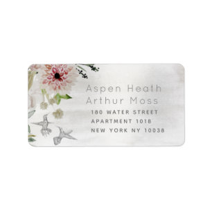 Étiquette Aura Of Nature Wedding RSVP Return Envelope Label