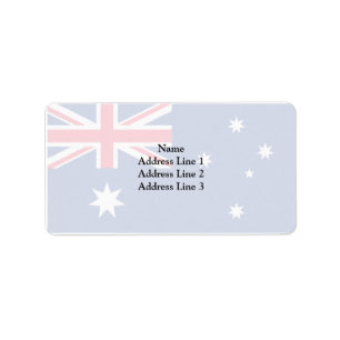 Étiquette Australie (Converti), drapeau australien