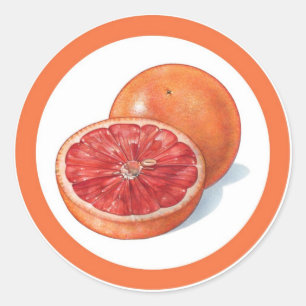 Étiquette autocollant de cercle de saveur de pampl