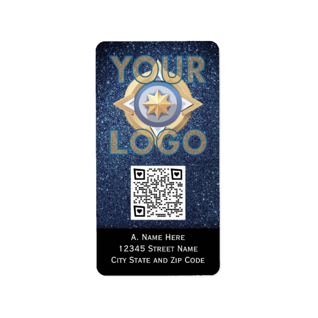 Étiquette Autocollants verticaux personnalisés avec code QR  (Devant)