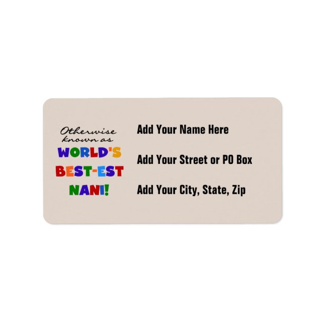 Étiquette Autrement connu comme T-shirts et cadeaux de (Devant)