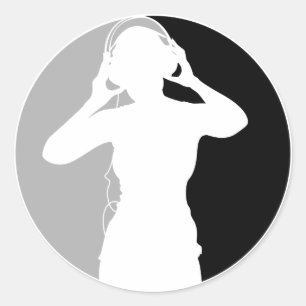 Étiquette avec casque