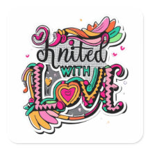 Étiquette avec chevalet d'amour - Affection artisa