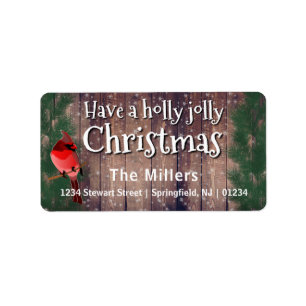 Étiquette Ayez un Noël Holly Jolly - Holidayzfordayz