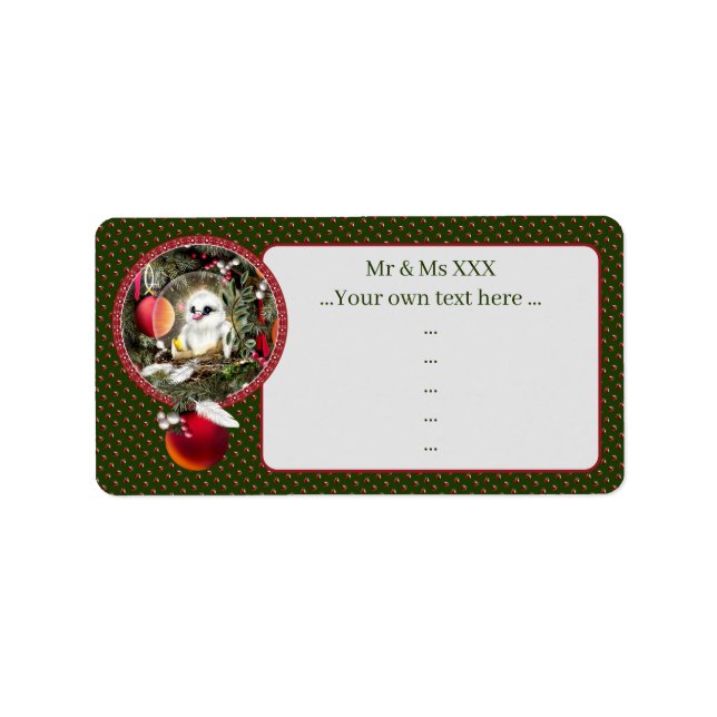 Étiquette Baby Dove (Devant)