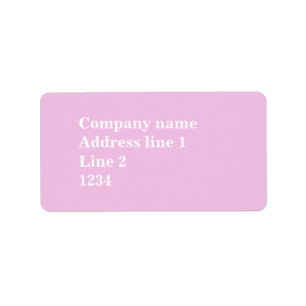 Étiquette Baby Pink