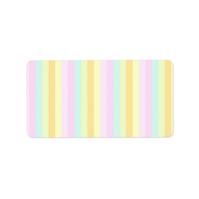 Étiquette Baby Soft Pastels (Devant)