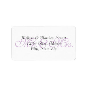 Étiquette Background Purple - Address Labels