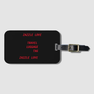 étiquette bagage avec emplacement carte de visite