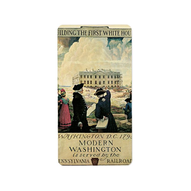 Étiquette Bâtir la première affiche de voyage de la Maison B (Devant)